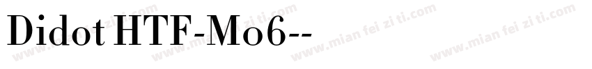 Didot HTF-M06-字体转换